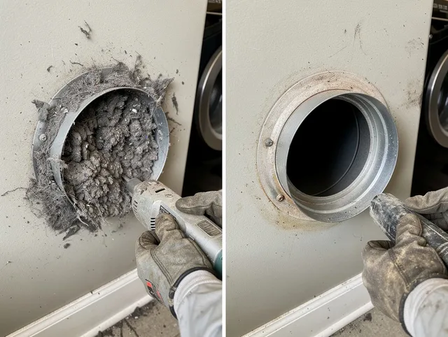 Professional clogged vent cleaning by Manchester Dryer Vent Cleaning in Manchester