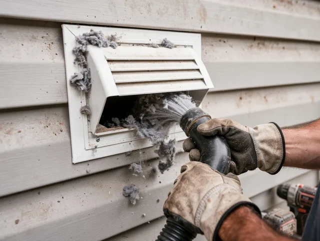 Professional dryer vent cleaning by Manchester Dryer Vent Cleaning in Manchester