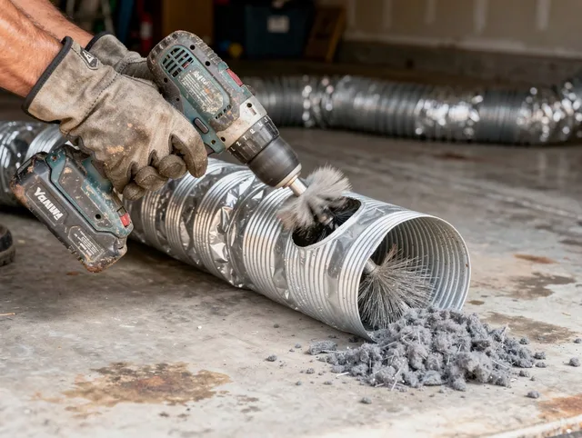Professional duct cleaning by Manchester Dryer Vent Cleaning in Manchester
