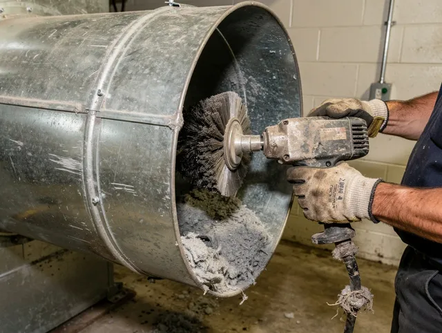 Industrial-grade dryer vent cleaning by Manchester Dryer Vent Cleaning in Manchester