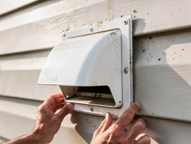 Manchester Dryer Vent Cleaning technician delivering thorough residential dryer vent cleaning service in Manchester