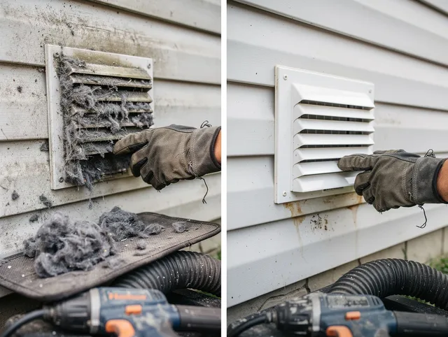 Residential dryer vent cleaning by Manchester Dryer Vent Cleaning in Manchester